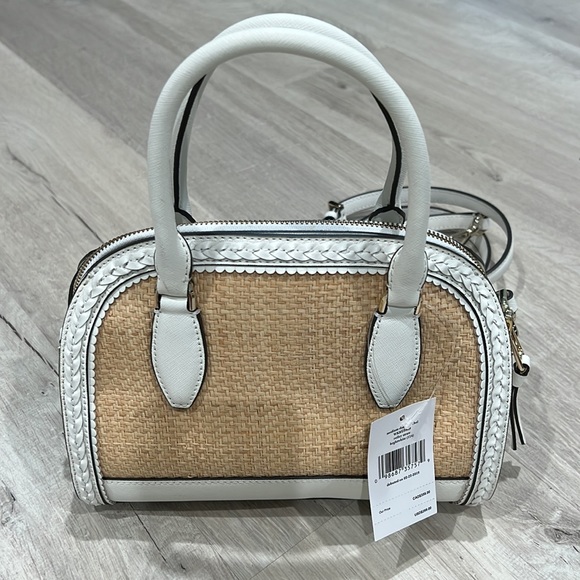 Kate Spade Reilly Straw Medium Dome Satchel NWT - Picture 2 of 7